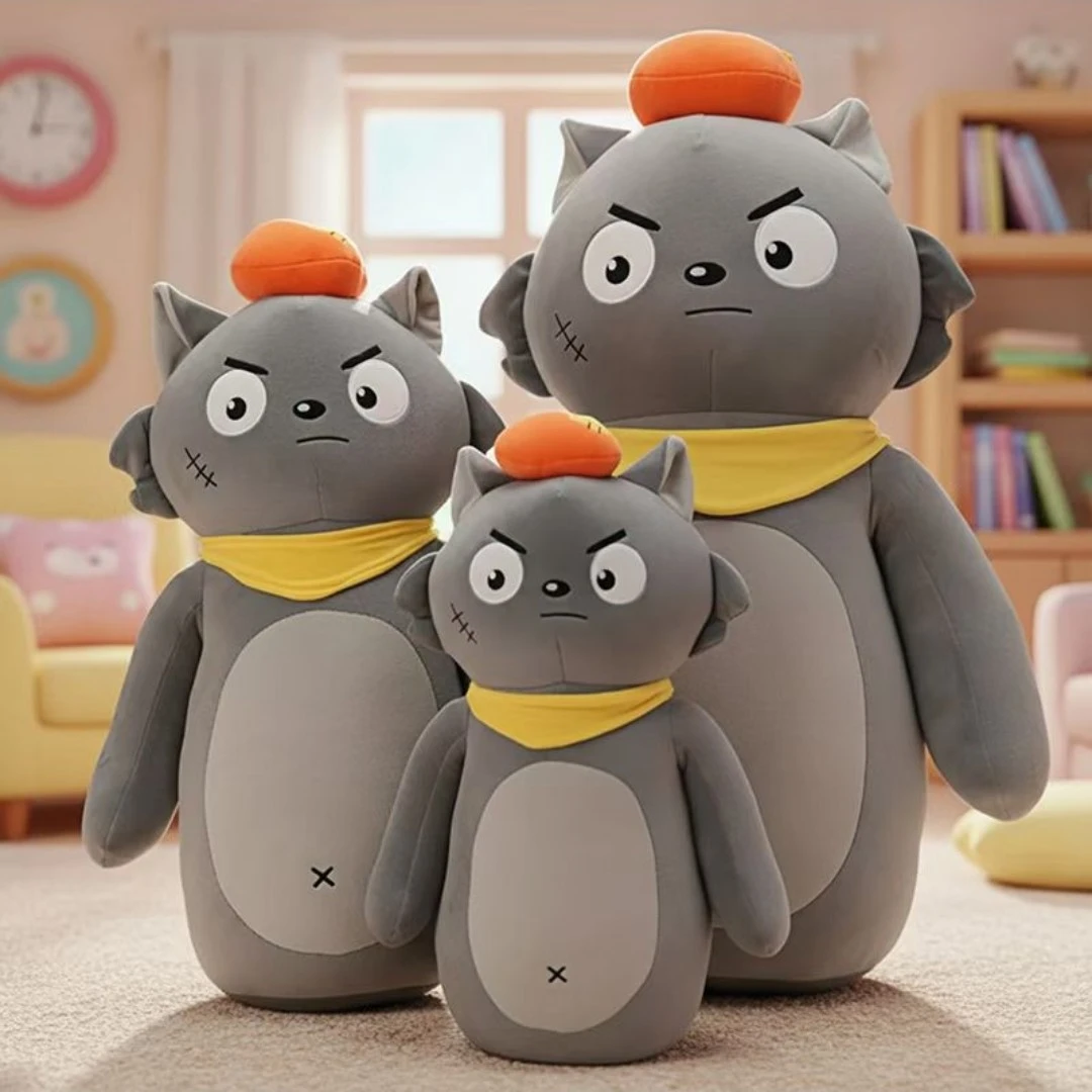新款灰太狼抱枕公仔毛绒玩具可爱灰太狼抱枕玩偶睡觉大号娃娃