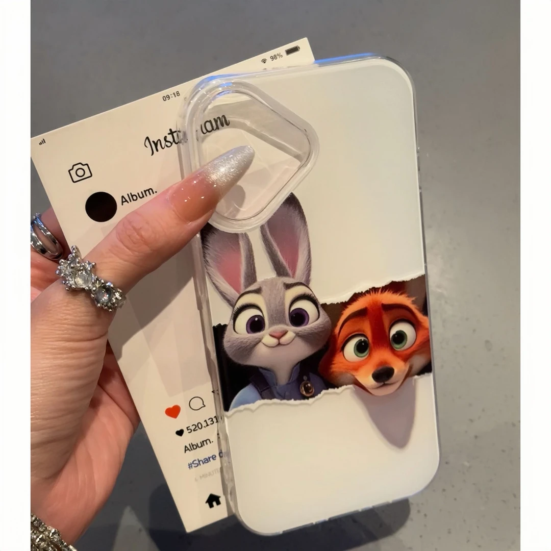 欧克里里俏皮朱迪尼克适用苹果16奶油手机壳华为P70vivo小米oppo