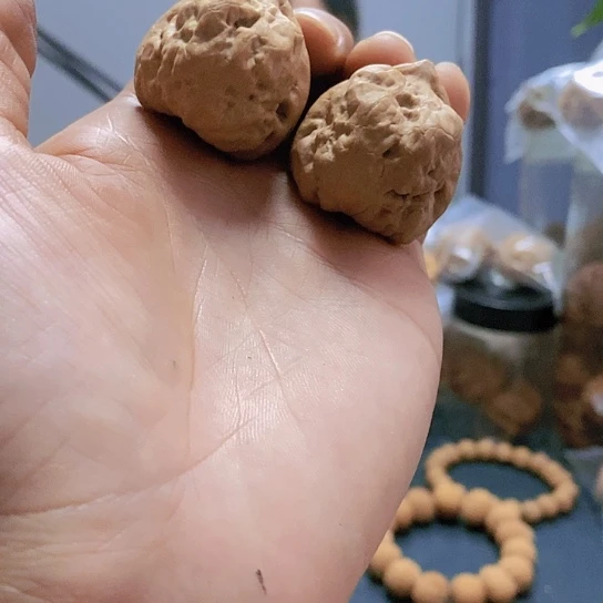 【闪购商品】把件文玩核桃36糖三角古蝉