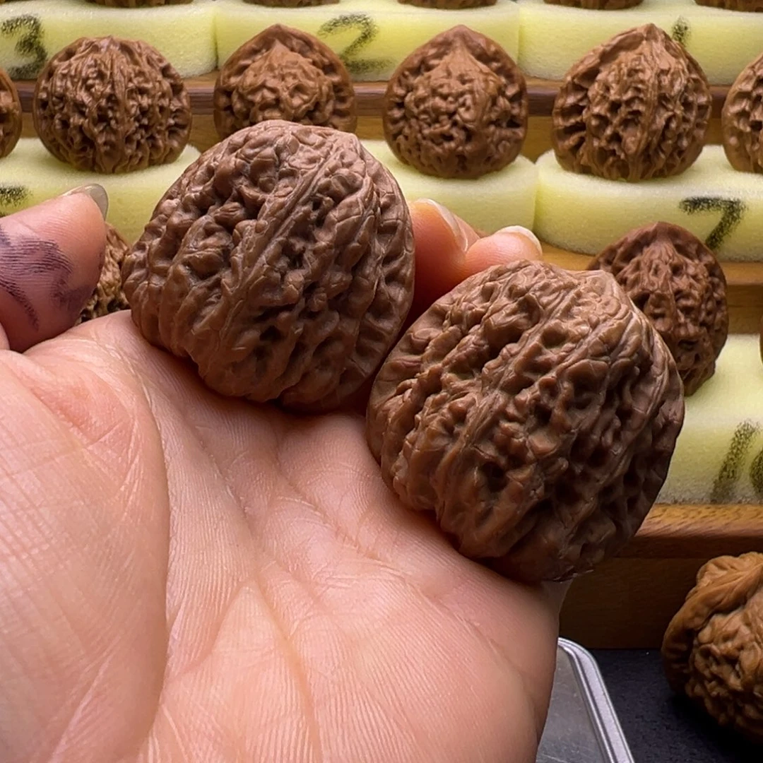 吊坠文玩核桃平谷凹底把件37