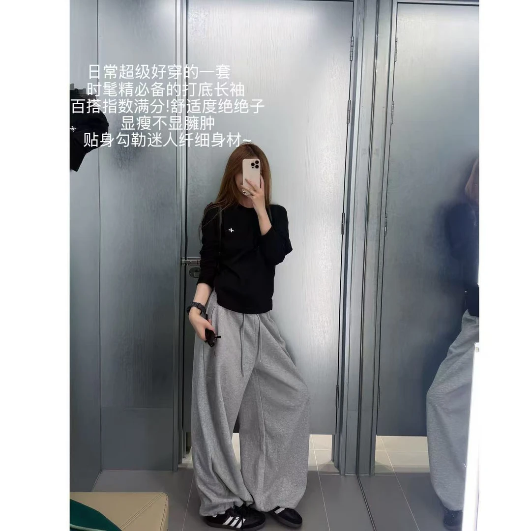 徐秋阳  十字经典  秋季新款百搭时尚休闲显瘦显白长袖13288