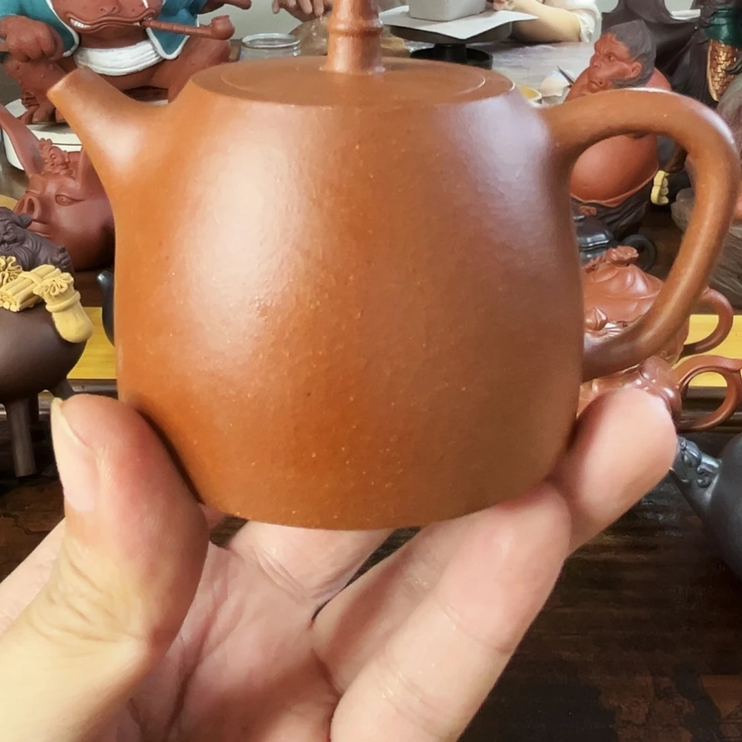 茶壶紫砂记****刻汉铎壶原矿紫砂降坡泥