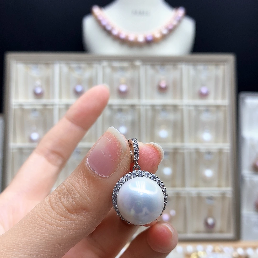 颈饰合金淡水珍珠