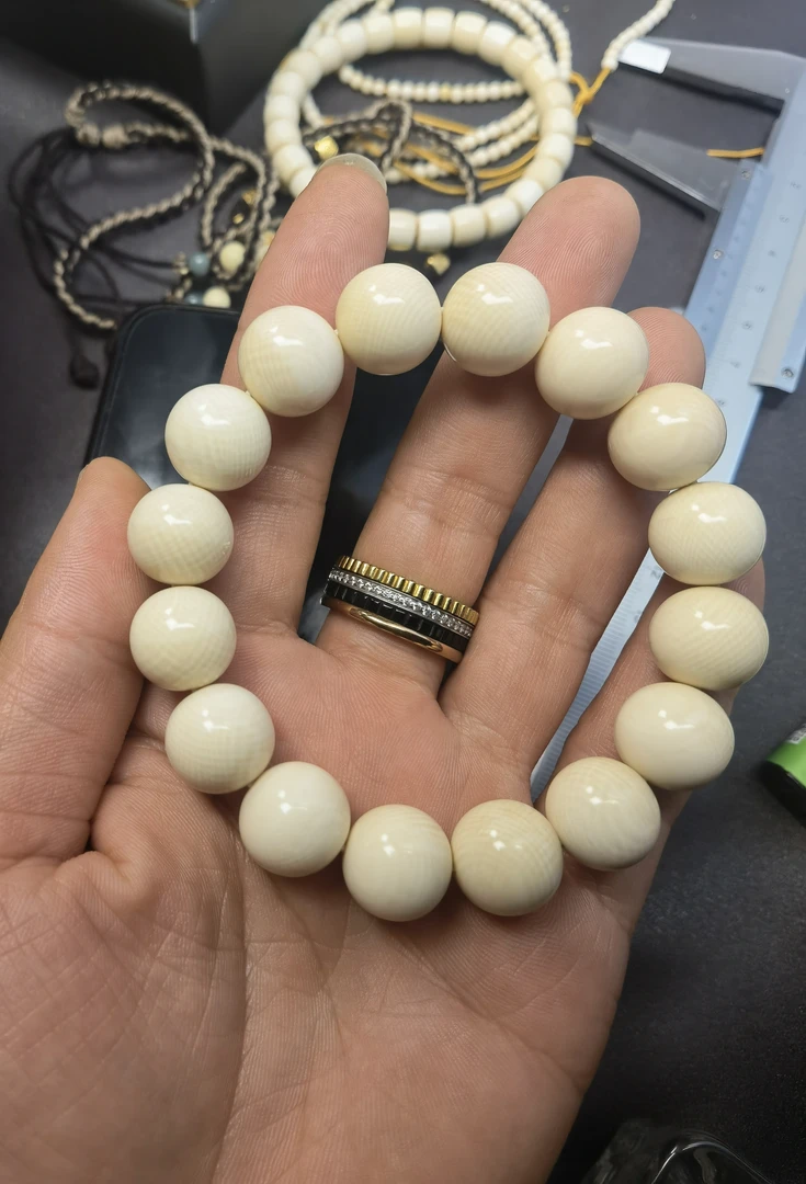 天然猛犸牙14mm16颗