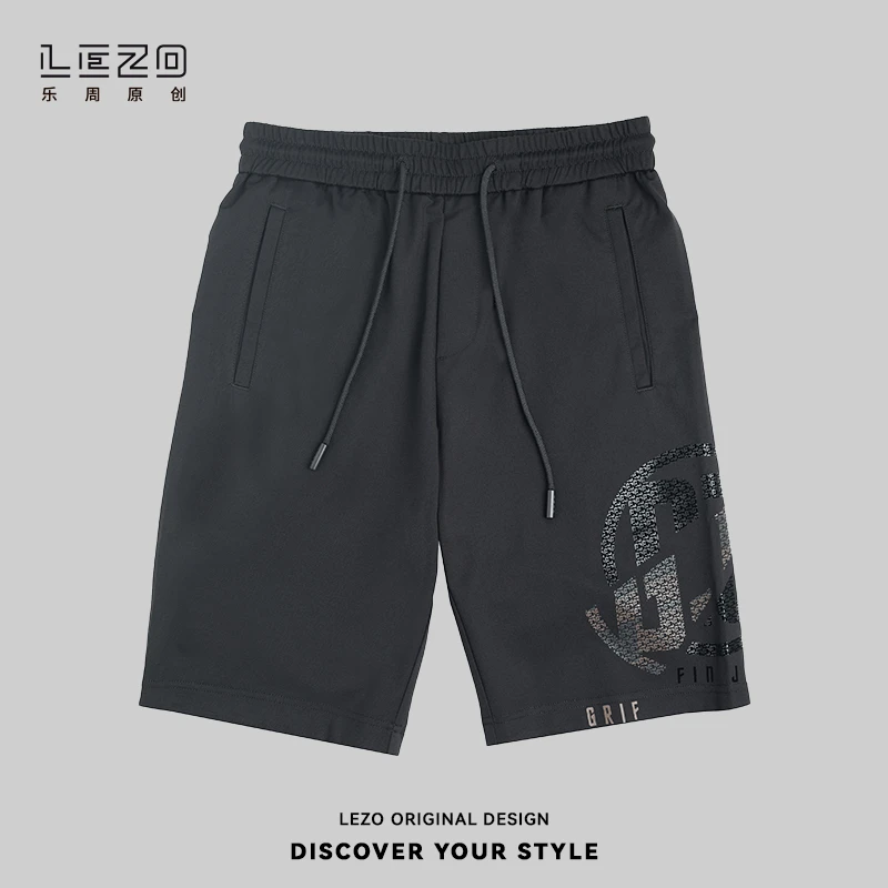 LEZO乐周原创 针织五分裤 924217215 黑色