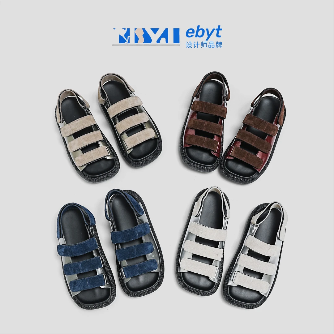 2025春夏上新原创首发罗马凉鞋敲软敲舒适软底轻便女凉鞋5L130