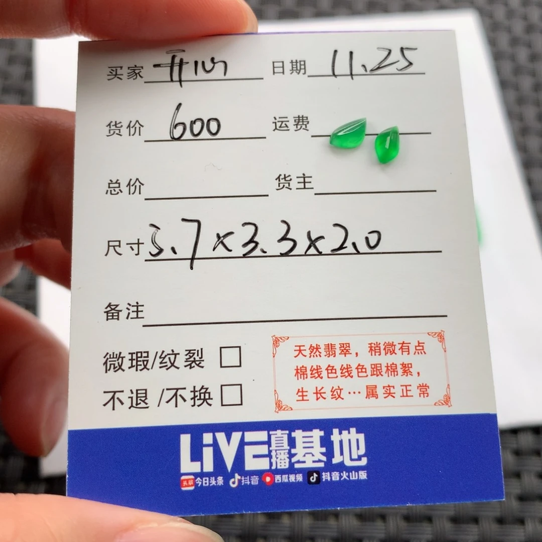 颈饰未镶嵌翡翠开*随行