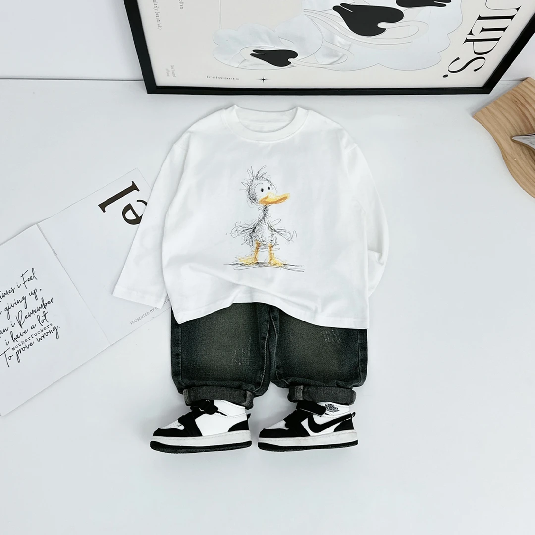 男童长袖T恤2025秋新款秋装儿童春秋打底衫 DMC7982 悠悠童话童装