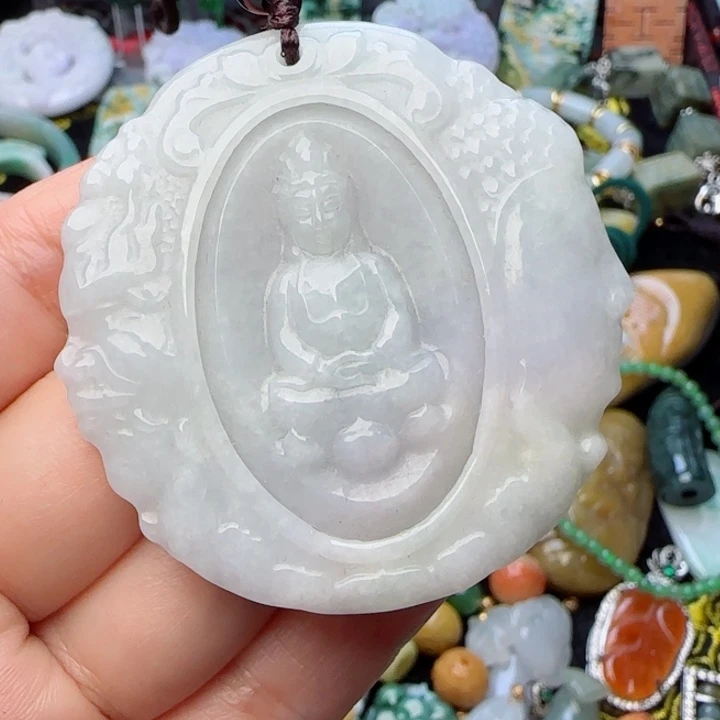 翡翠颈饰未镶嵌天然A货71