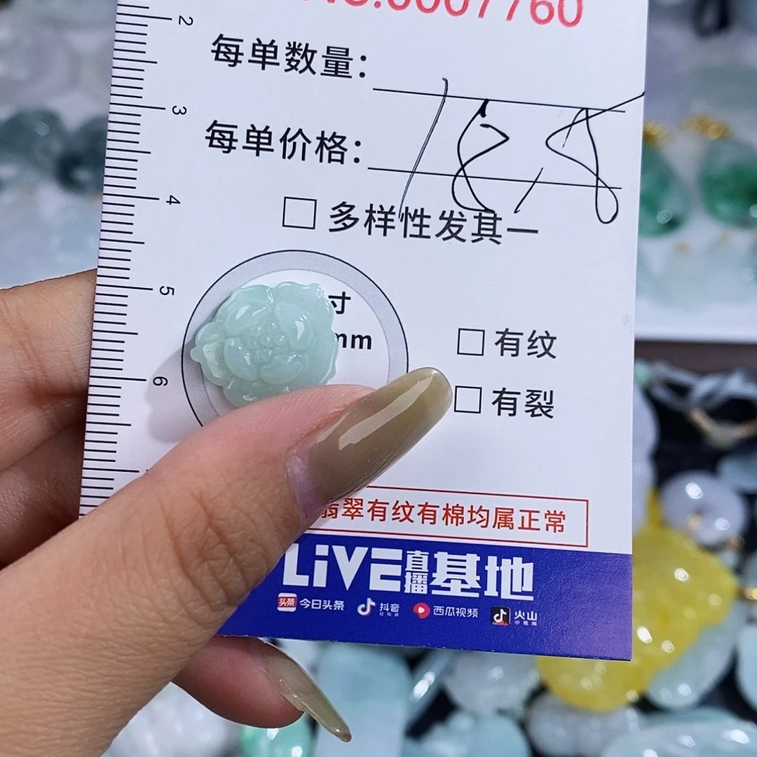 翡翠未镶嵌颈饰7760