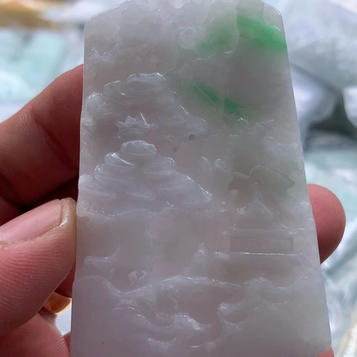 翡翠未镶嵌颈饰保真天然a货翡翠