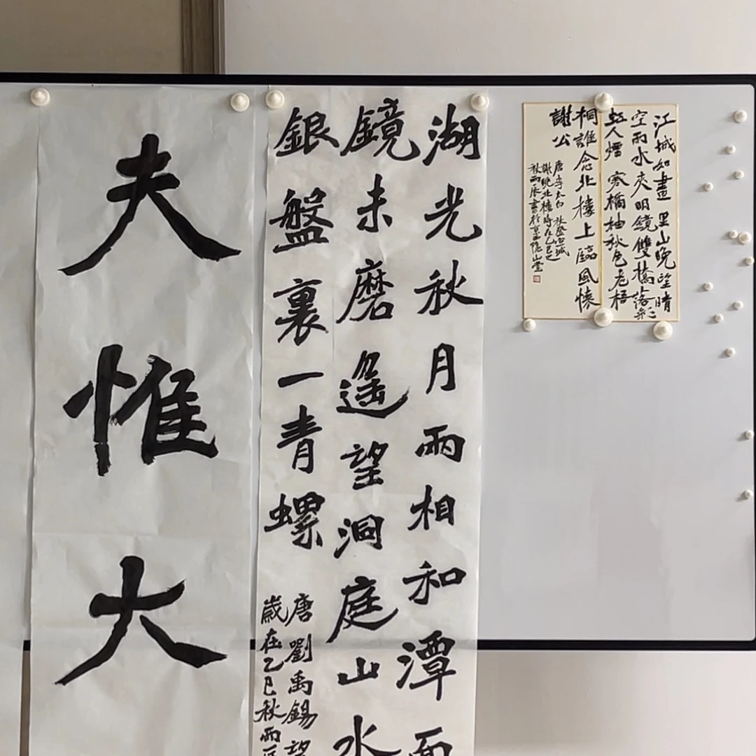 书法湖光秋月雨相和 党震