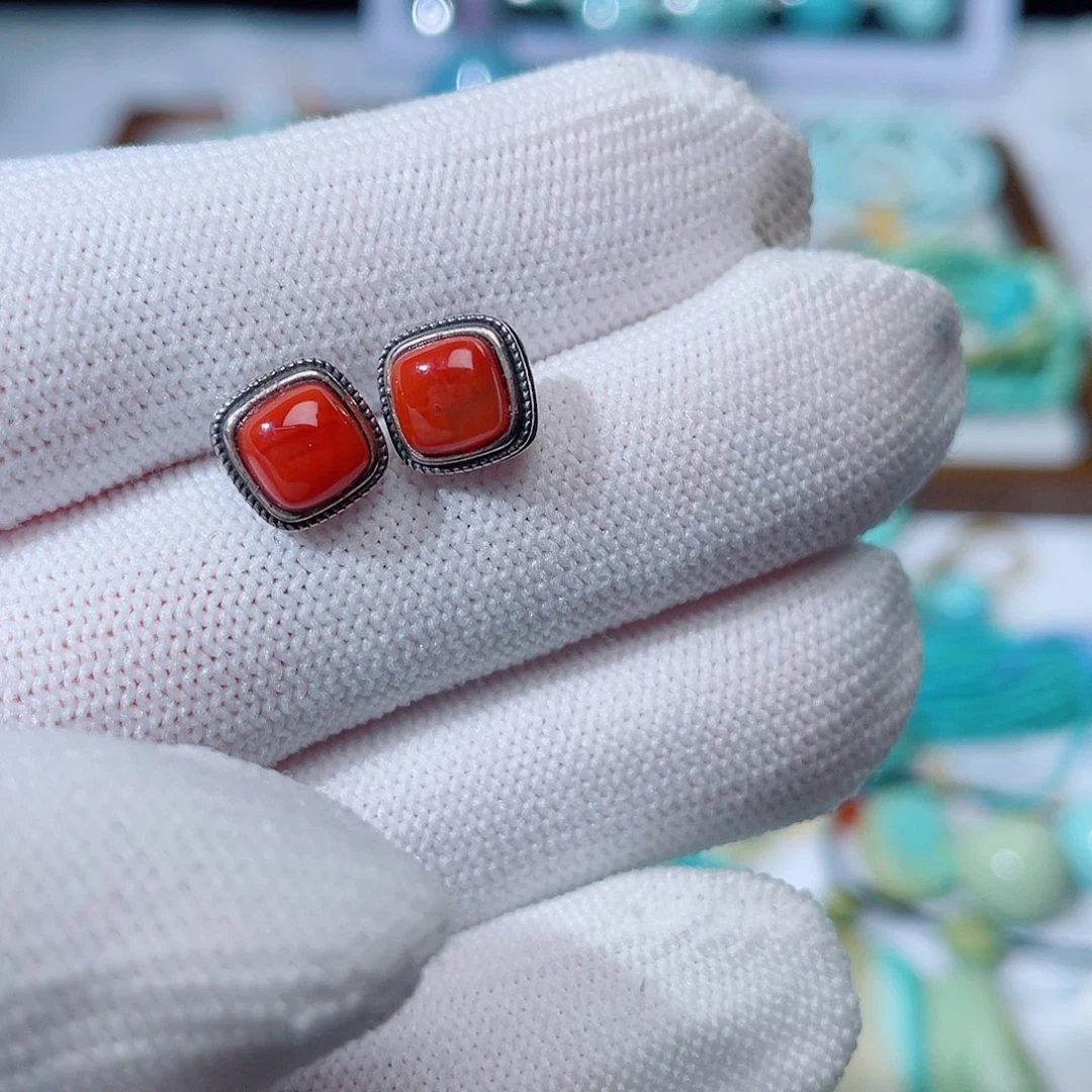 南红玛瑙银S925镶嵌珠宝奇石