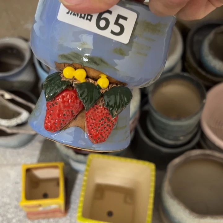 紫砂花盆粗陶材质多肉花盆