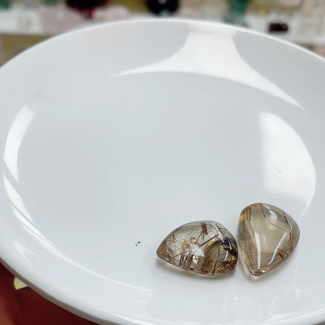 发晶珠宝半成品未镶嵌张*晴