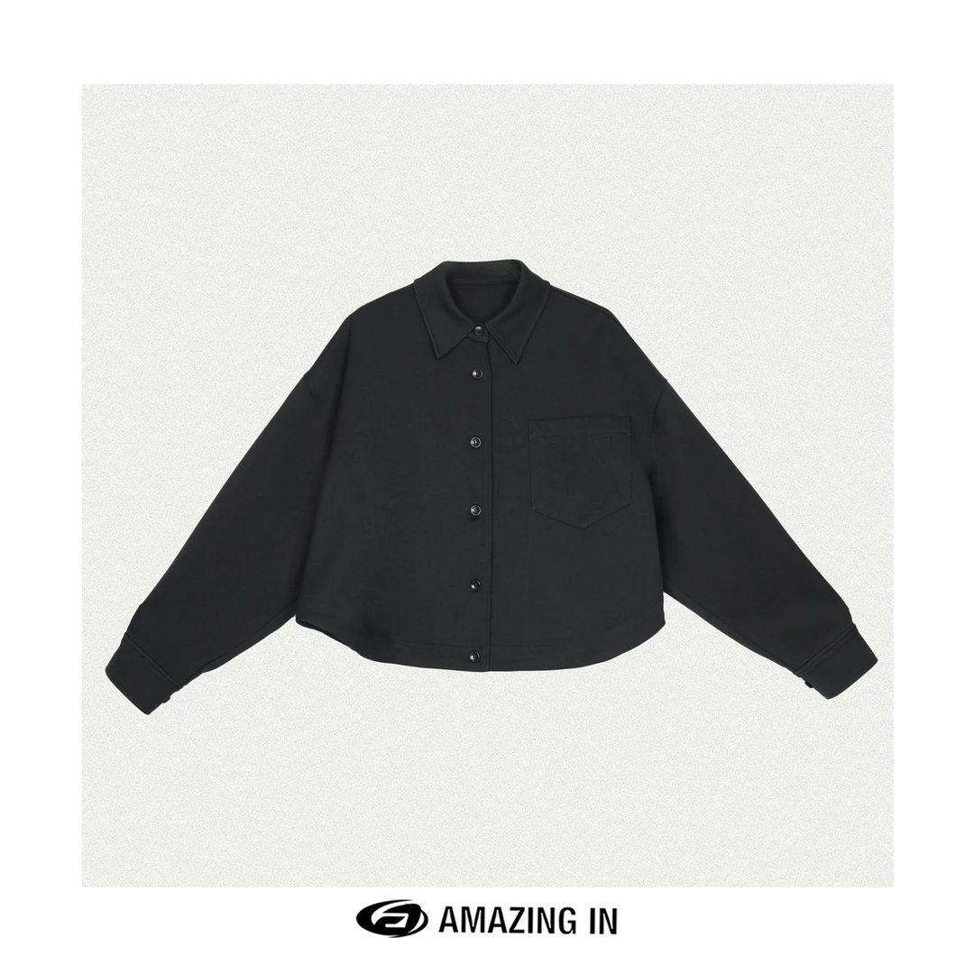 AMAZING IN | 琎口天丝x羊毛 | 短款上衣外套 A241211-LFJ-28521