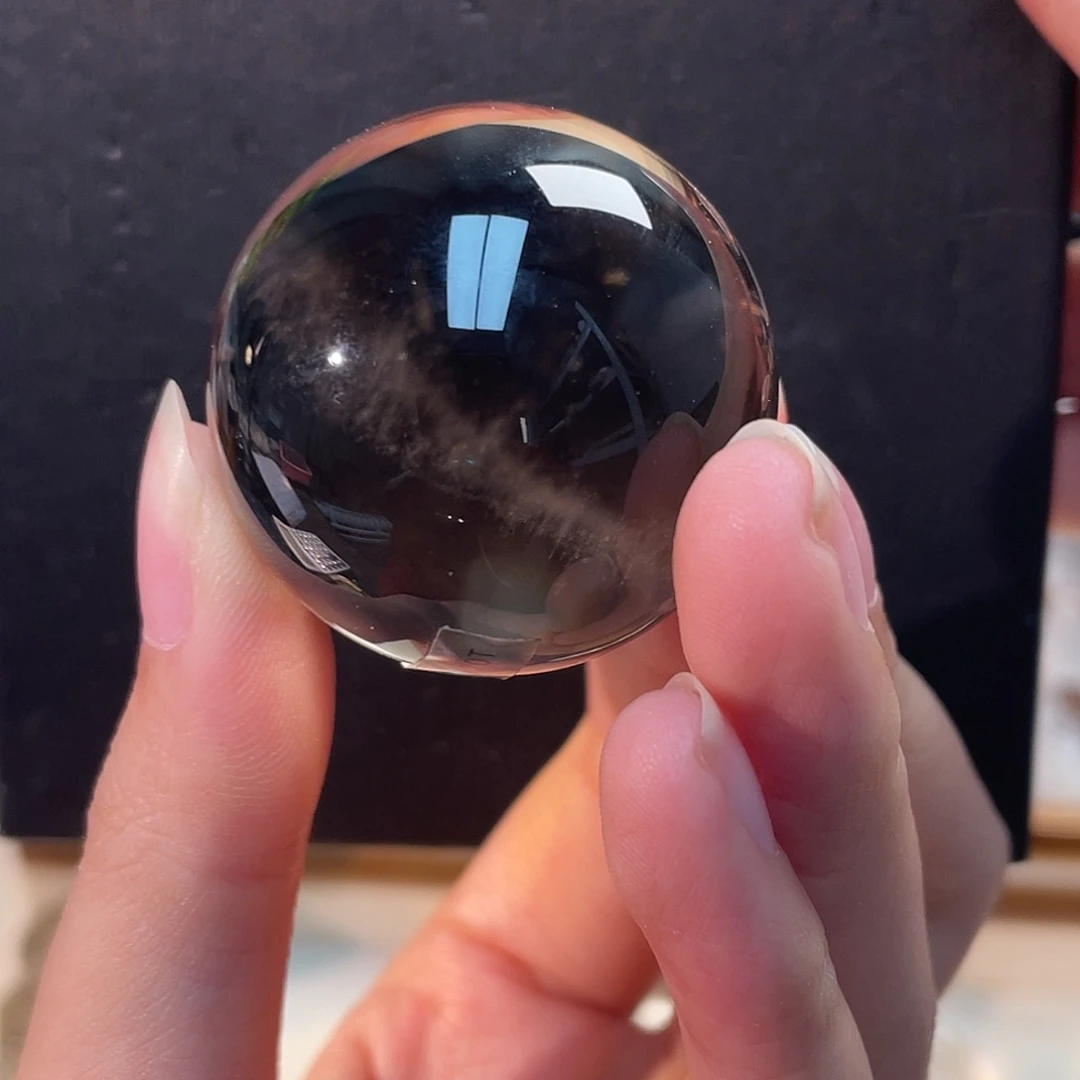 水晶未镶嵌手串茶水晶球39号