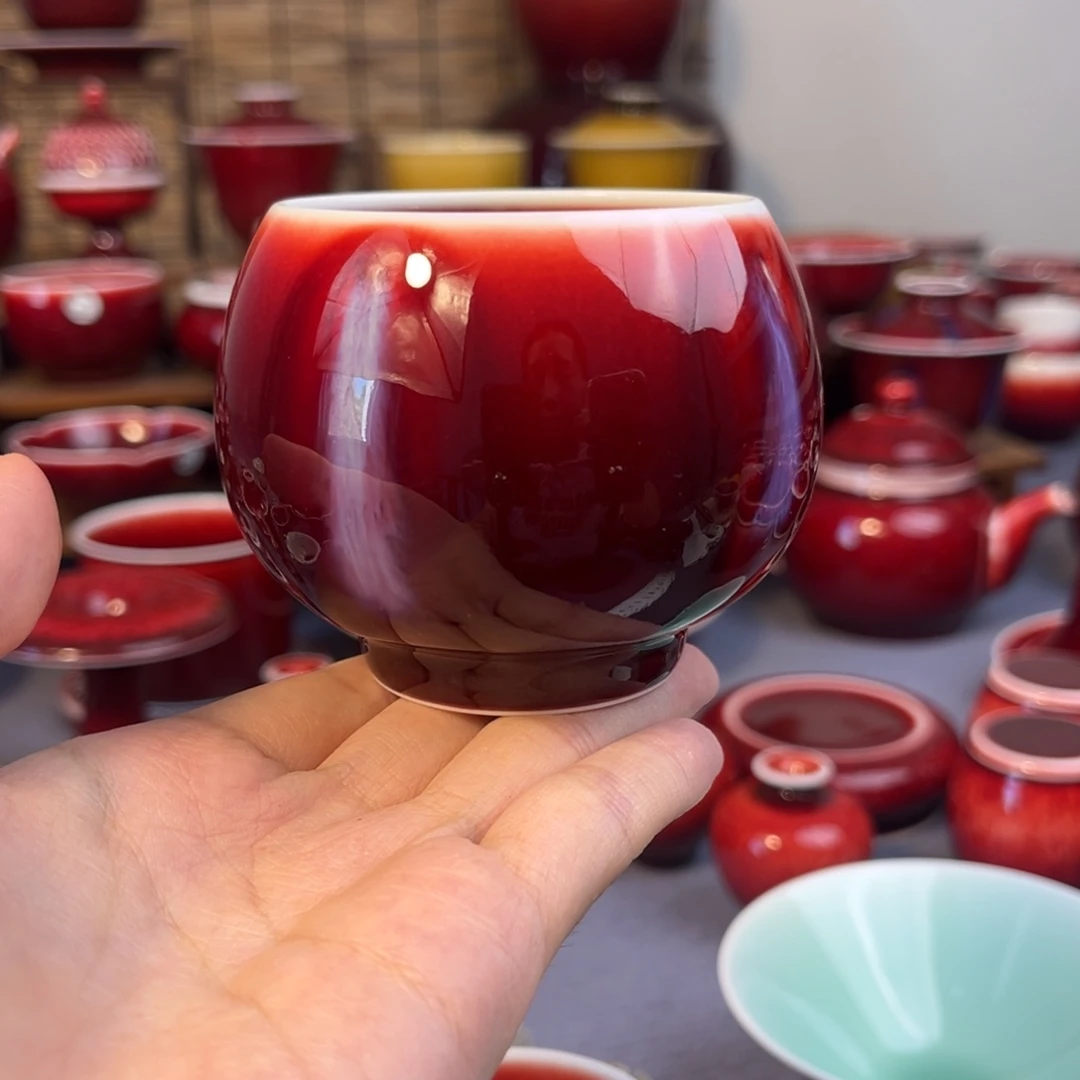 原矿 花釉 龙蛋杯