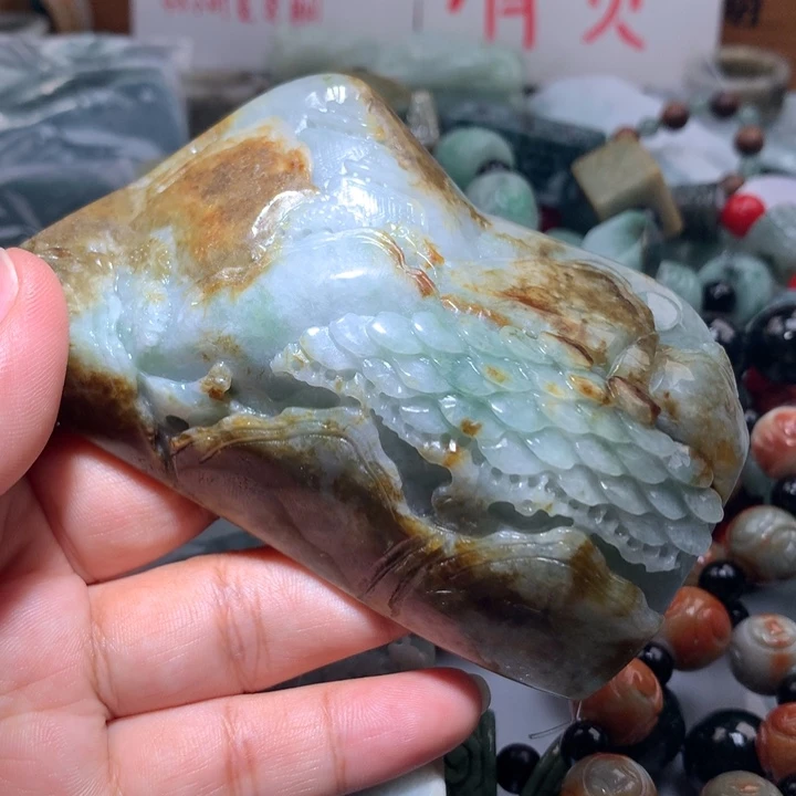 翡翠未镶嵌颈饰保真天然A货翡翠