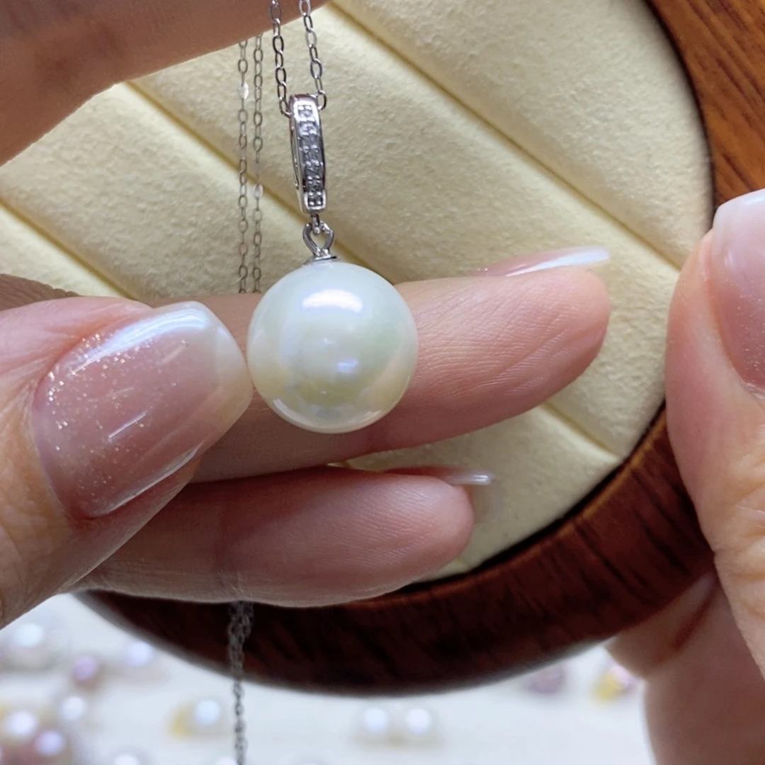 淡水珍珠颈饰银S925镶嵌