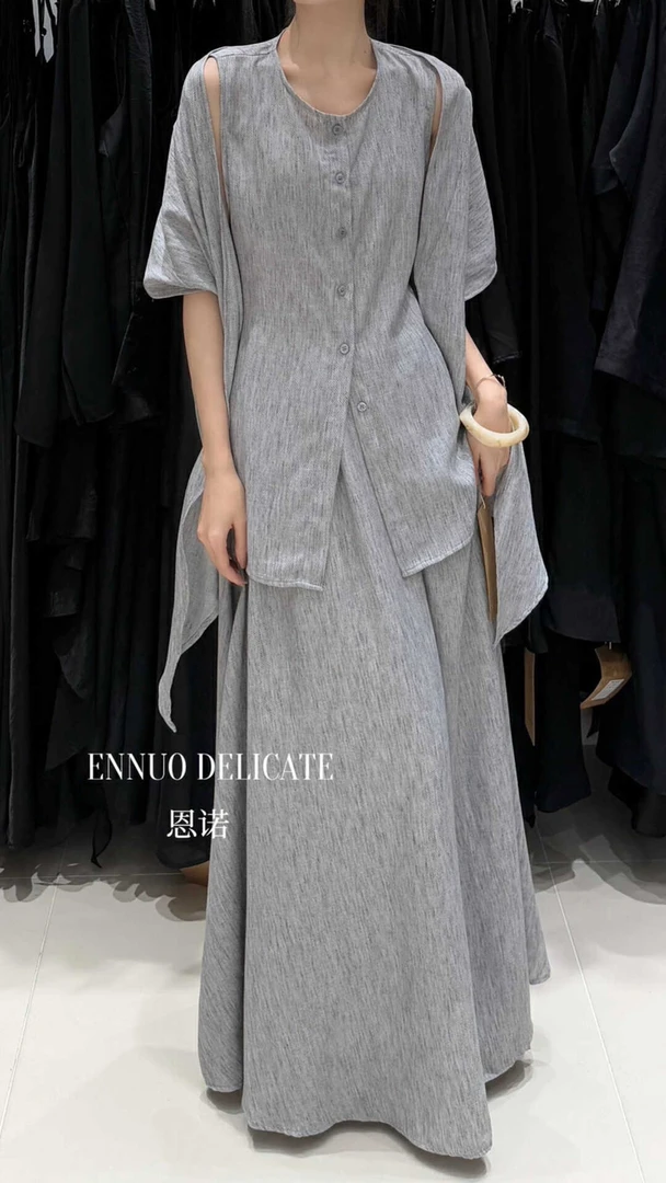 【801-850】娴娴~新款夏季显瘦百搭气质老钱风连衣裙气质国风7.6