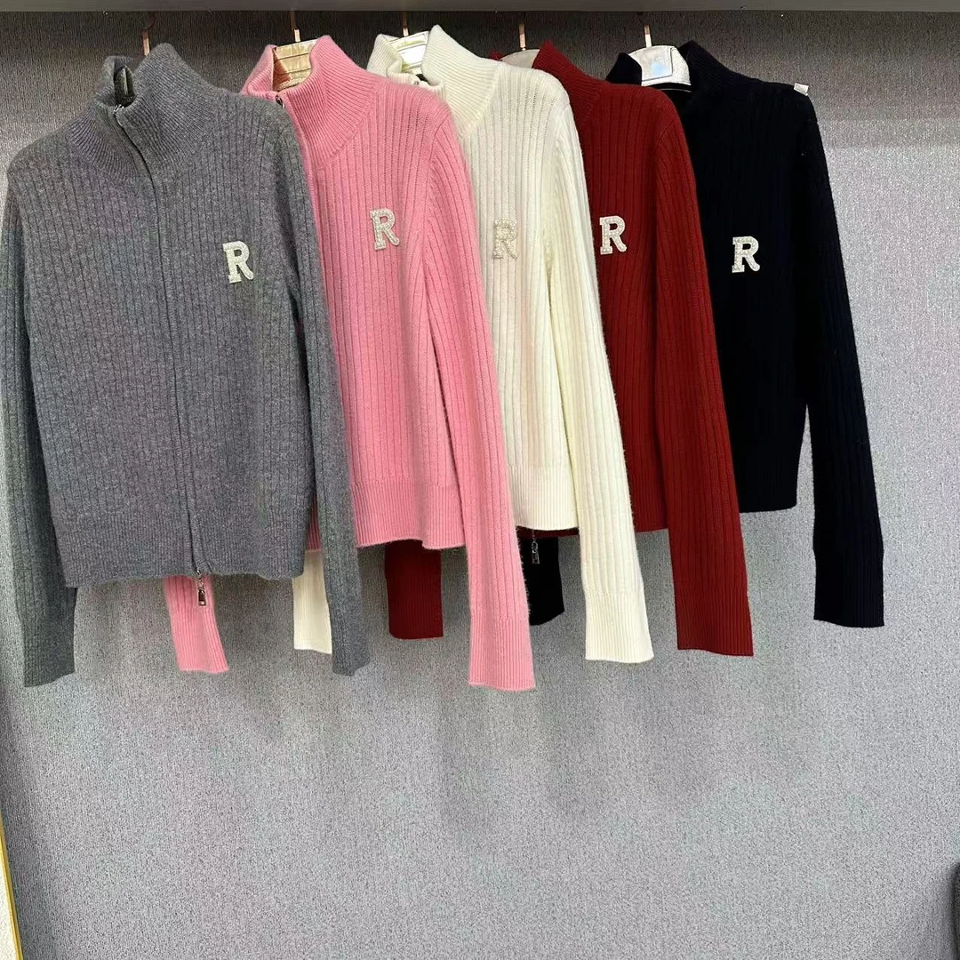 爆款！R标女士休闲针织开衫