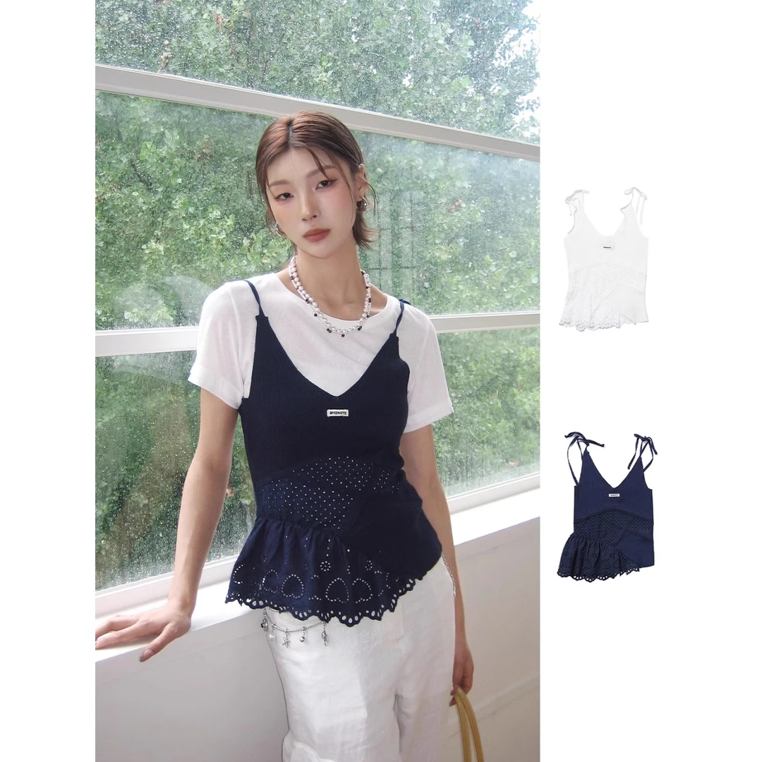 M1DNOTE设计师品牌不对称设计针织吊带DSC买手店CY5M31037