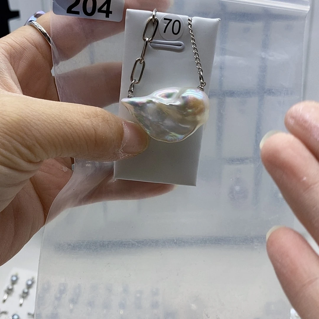 颈饰合金淡水珍珠
