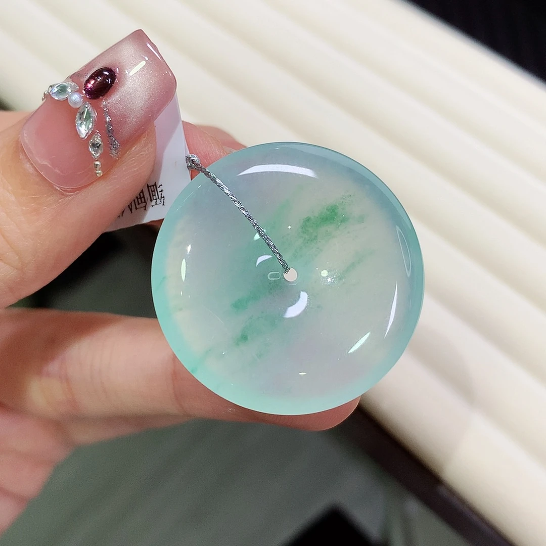 翡翠未镶嵌颈饰30.2-5.7