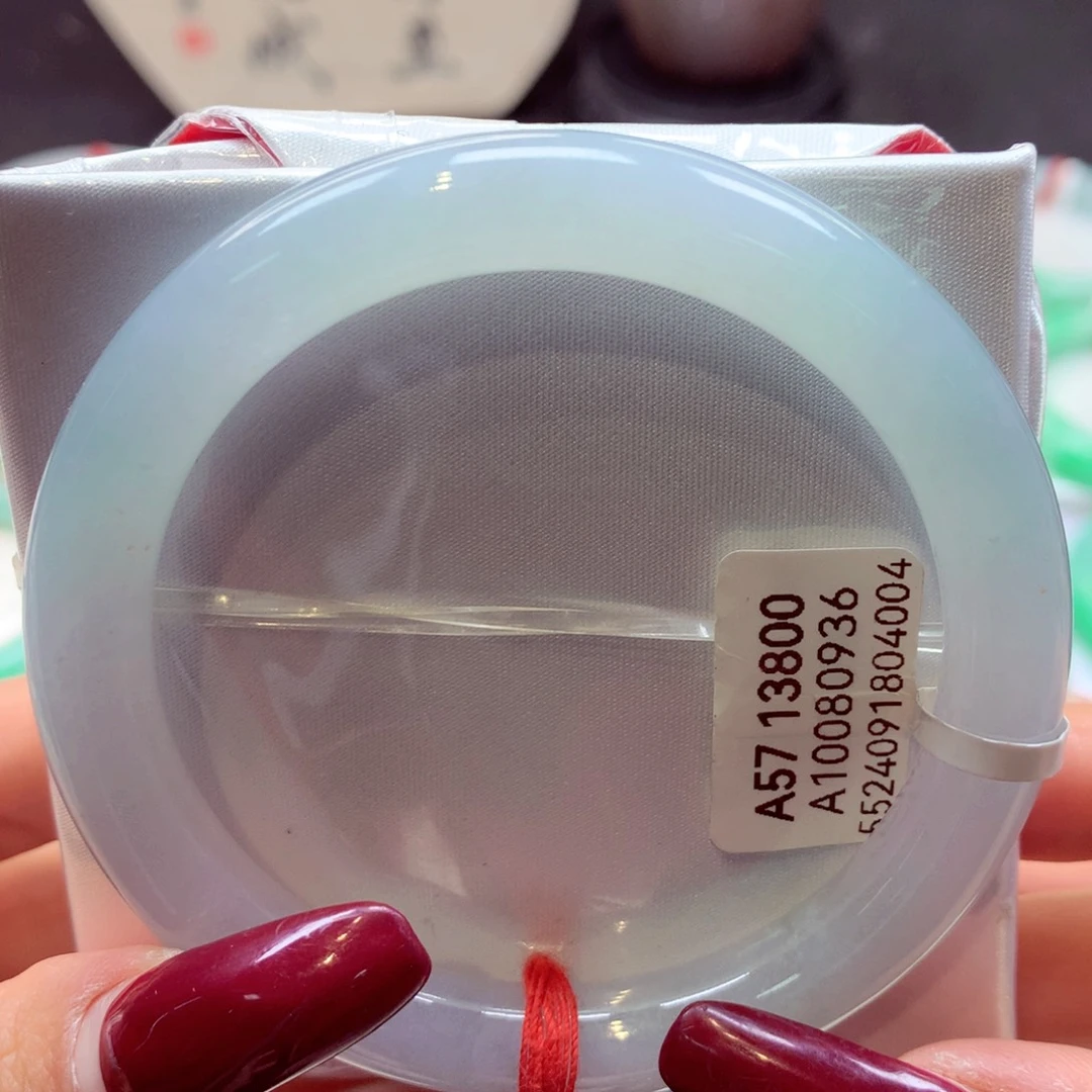 翡翠手镯未镶嵌美人条39号66