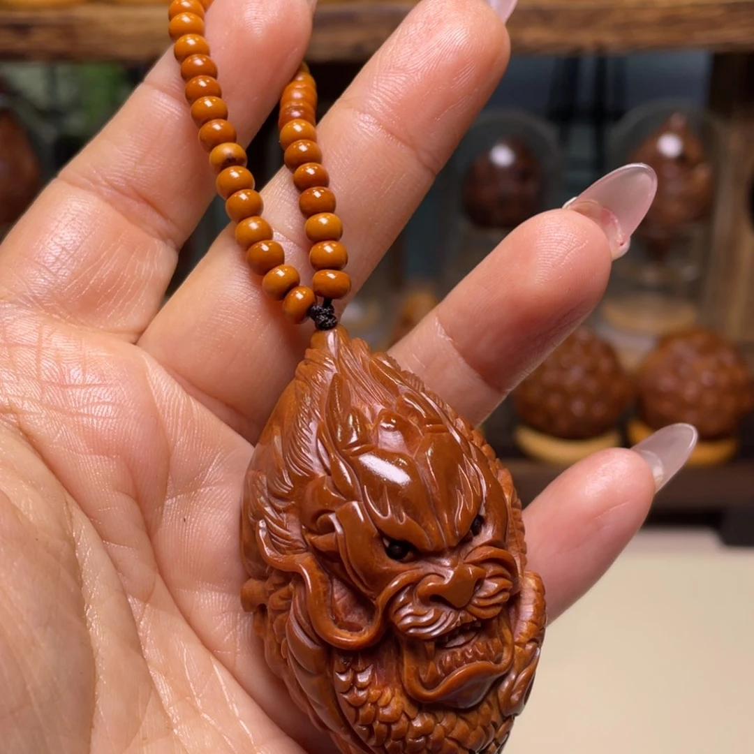 佛螺菩提吊坠蒜**?盘龙手把件