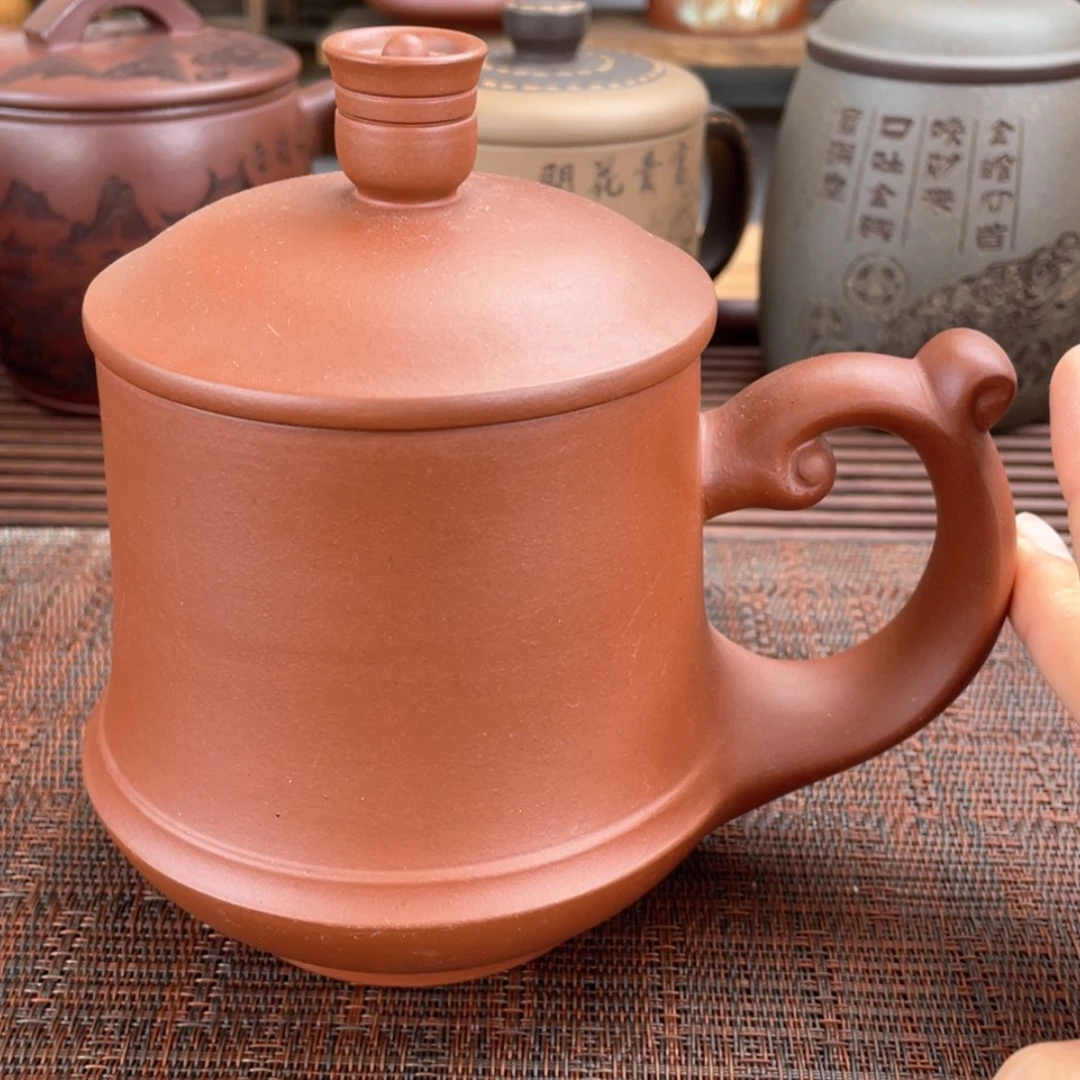 【闪购商品】茶杯紫砂宜兴原矿紫砂盖杯微瑕