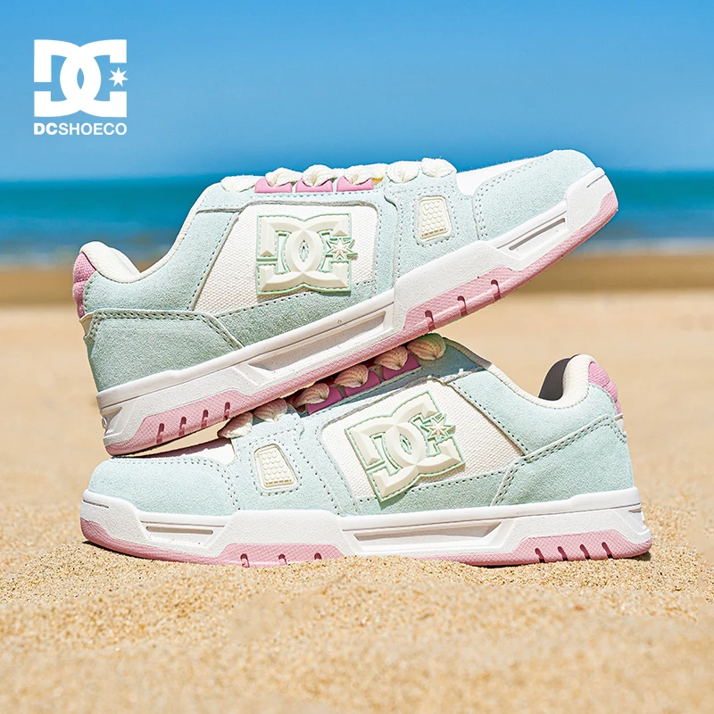 DCSHOES ASTRA CAS 2025冬季新款保暖板鞋薄荷曼波绿百搭女板鞋