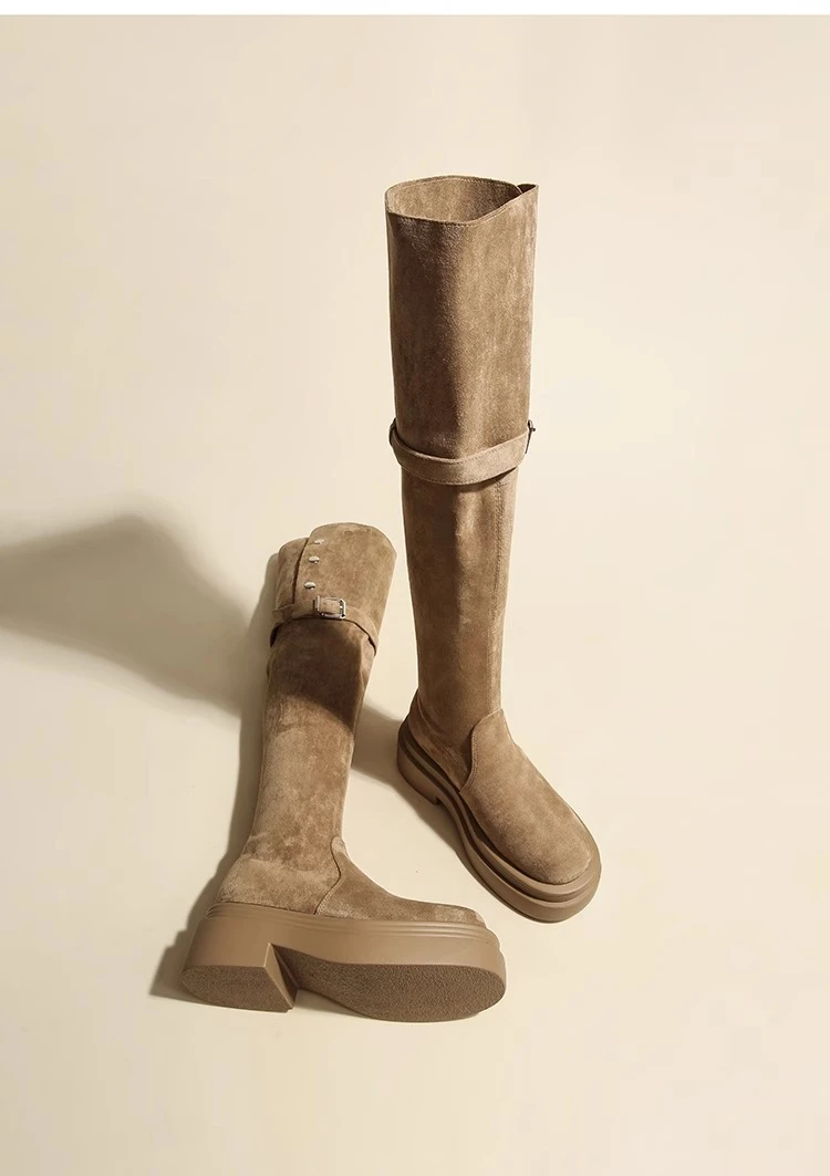 长筒靴女过膝靴骑士靴高筒长靴戈