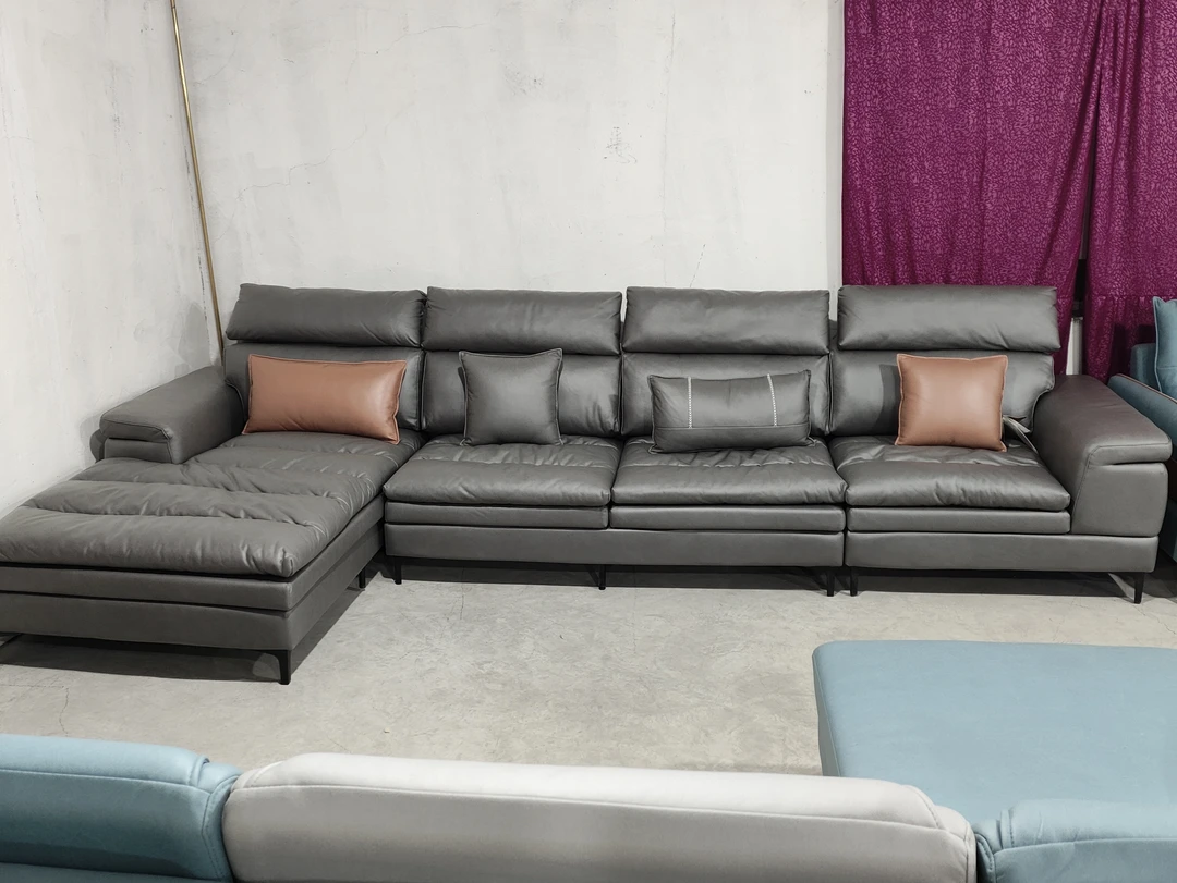 大款休闲海绵加乳胶双层加厚沙发