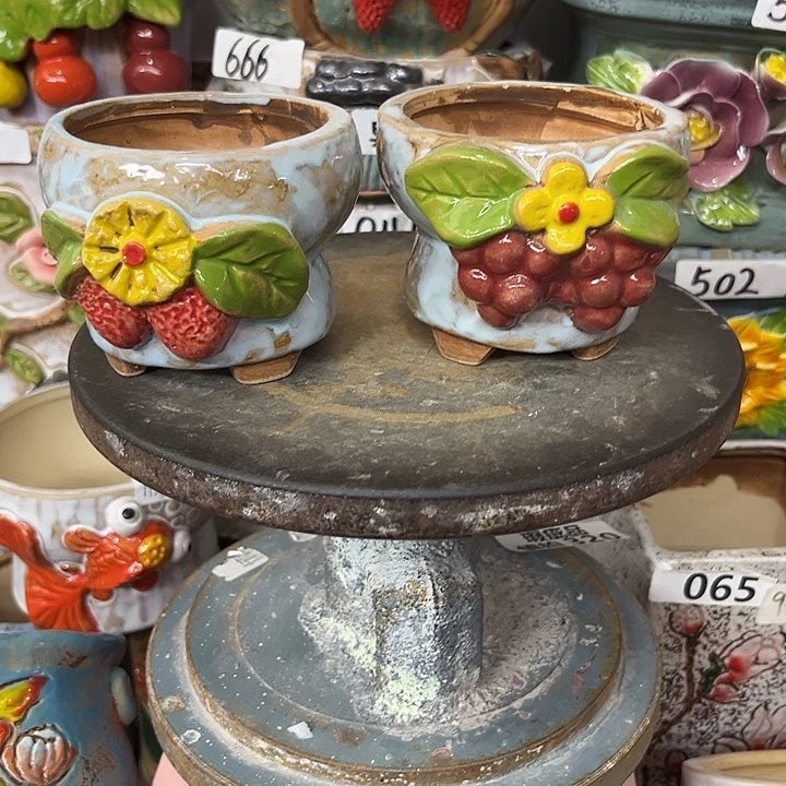 粗陶材质多肉花盆