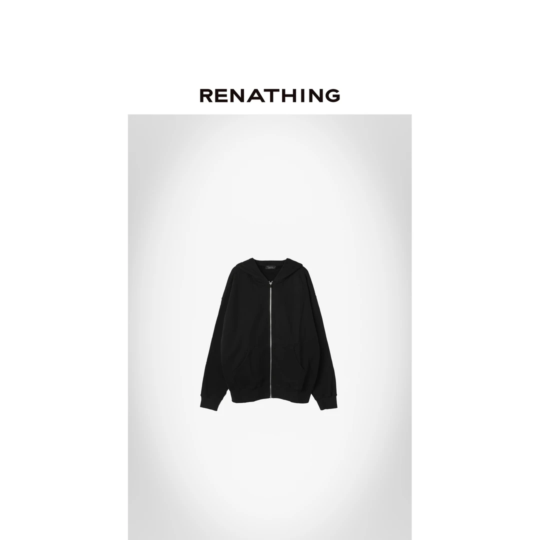 【RENATHING】男士宽松棉质连帽卫衣