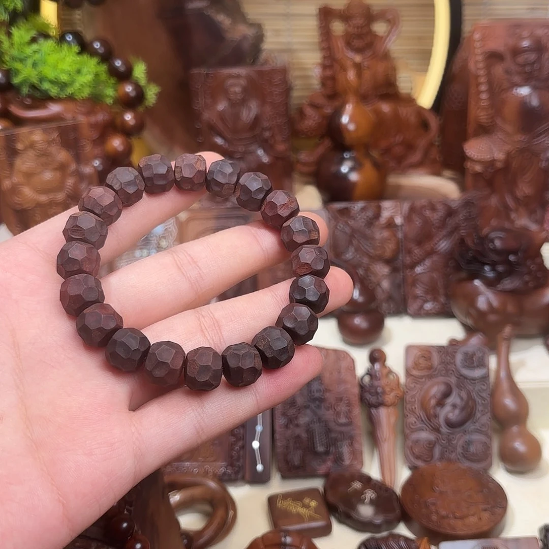 筠****活雷击枣木无相珠