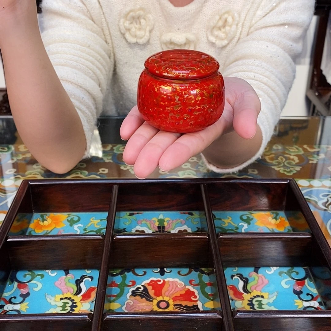 紫檀木类成套家具小叶紫檀罐