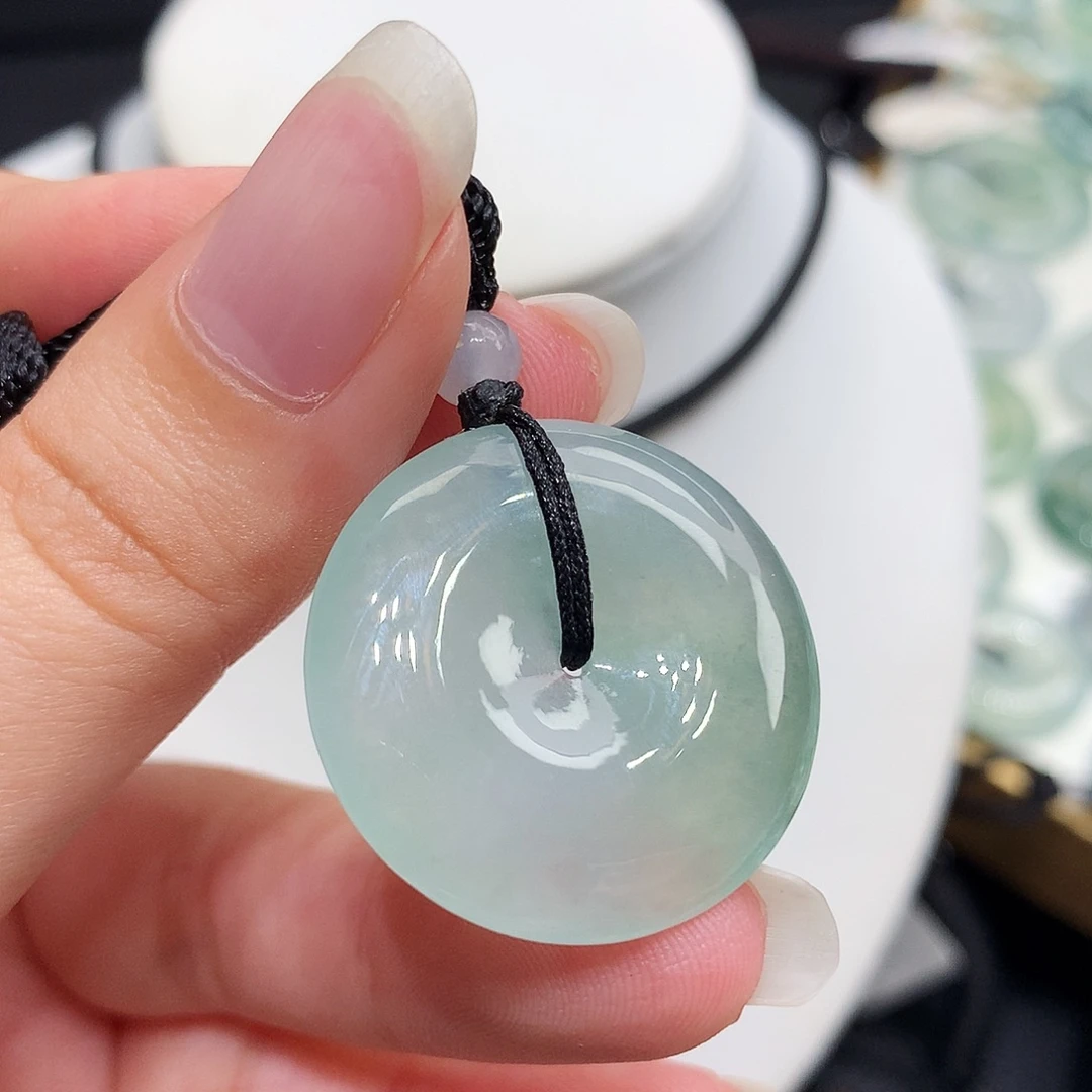 翡翠未镶嵌胸饰翡翠20，27.2/5.5