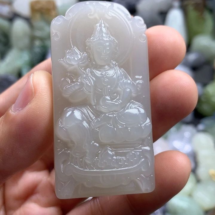 和田玉未镶嵌颈饰