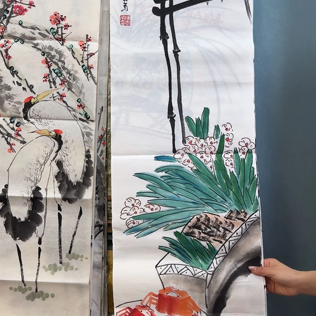 纯手绘国画作品好看