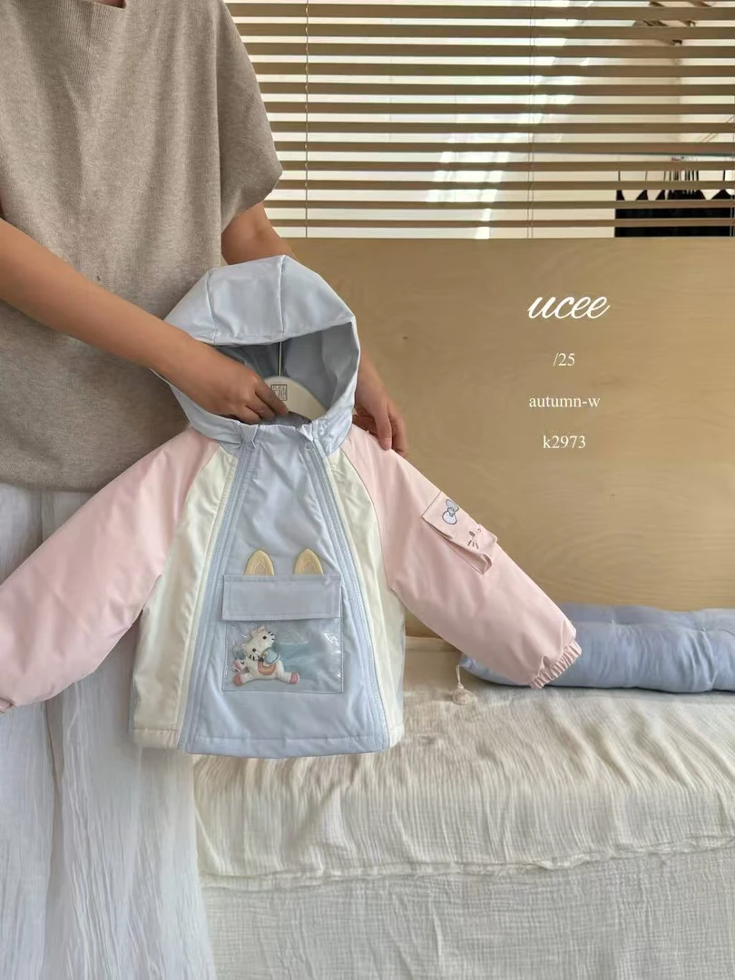 【米粒Kids】uc双拉链kt夹棉冲锋衣K 2973