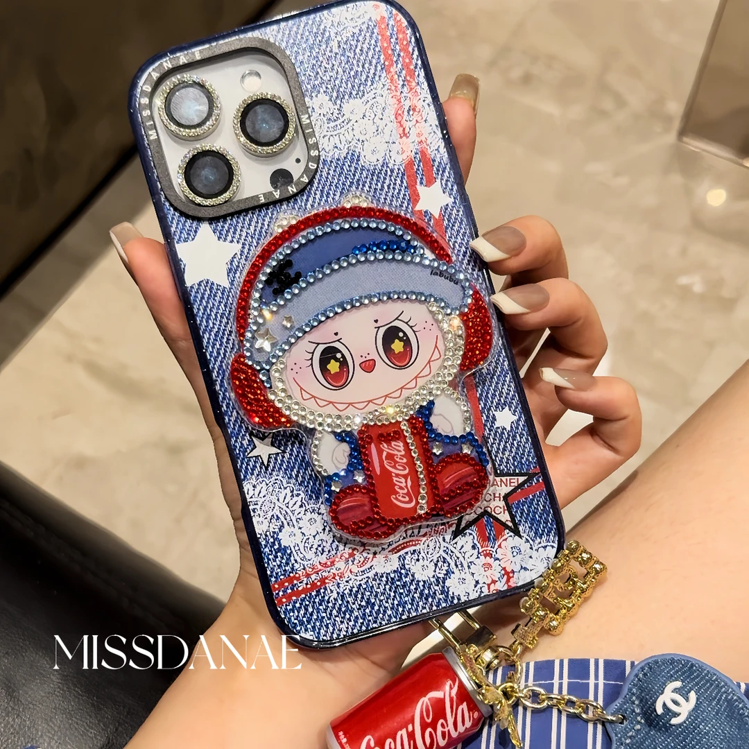 【牛仔香风-星钻闪粉磁吸】适用于苹果13 14 15 16pm手机壳