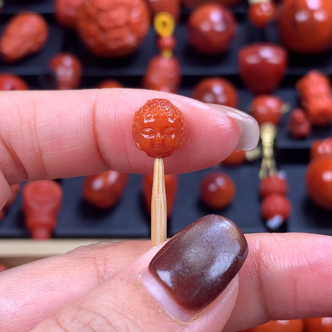 未镶嵌宝宝佛头8mm➕南红玛瑙