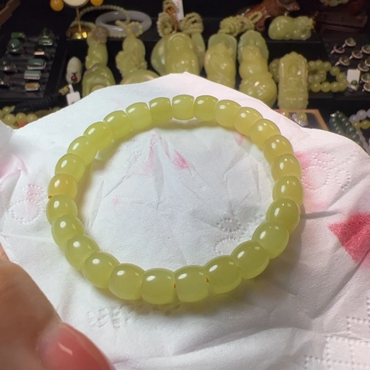 和田玉（黄玉）颈饰未镶嵌