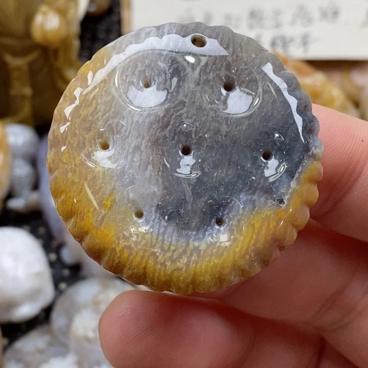 颈饰未镶嵌硅化珊瑚(珊瑚玉)