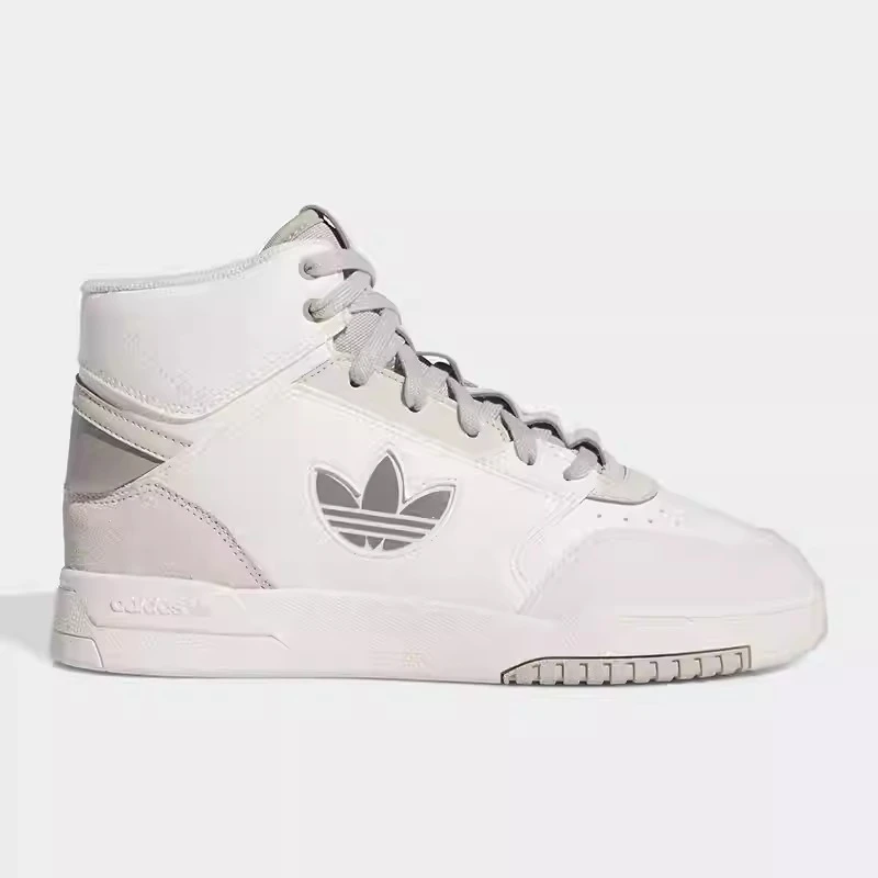 【断码特价】adidas 舒适 耐磨轻便 高帮板鞋女款灰白色 IF2694