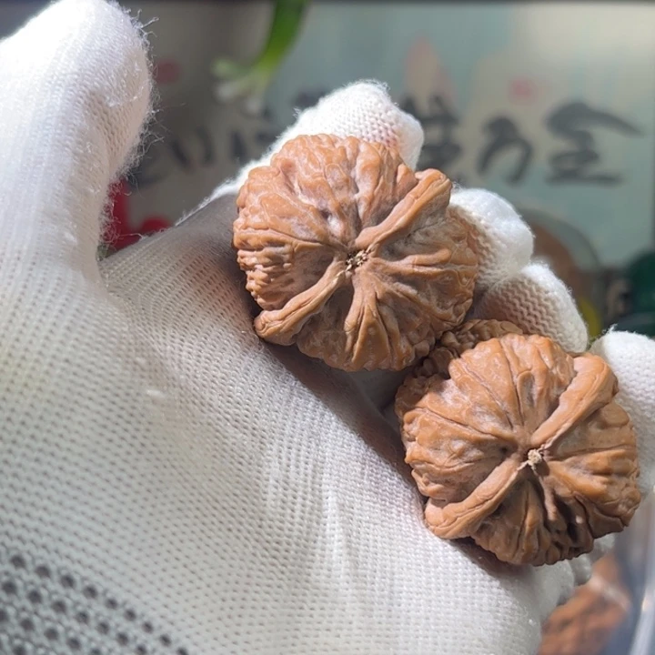 颜***极吊坠文玩核桃金钱豹
