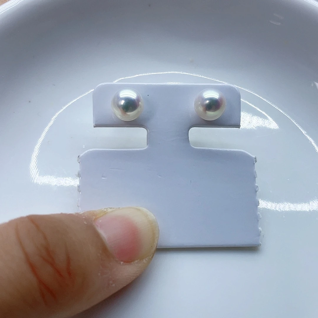 银S925镶嵌耳饰淡水珍珠